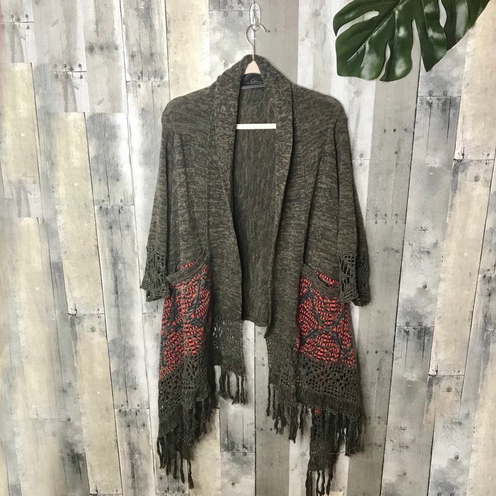 Line Bohemian Aztec Tassel Sweater